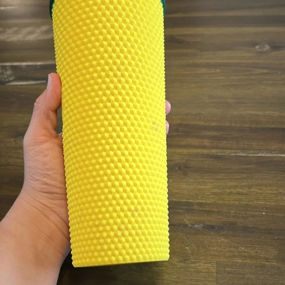 Starbucks Studded Hawaii Tumbler Green Yellow Straw Cup - Picture 2 of 5